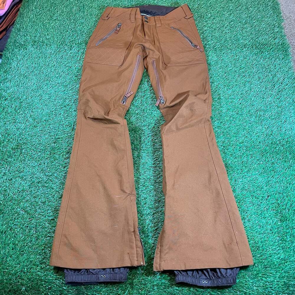 Burton Dryride Brown Snowboard Ski Pants Women's Size S